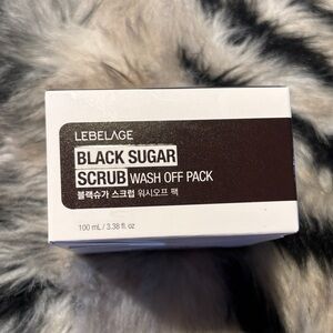 Black Sugar Scrub Wash Off Pack - White and Brown